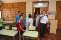 El Presidente visita el colegio rural de Alcoroches