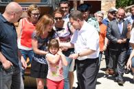 El Presidente visita el colegio rural de Alcoroches